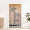 Insect Door Curtain Palm Tree Print 39.4"x78.7" Bamboo