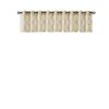 Fretwork Print Grommet Top Window Valance Beige/Gold 50x18"