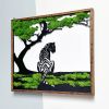 Tiger Metal Art Moss Wall Decor