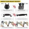Garage Wall Hook 9-piece, Heavy Duty garage hook with extra soldering points, Hanging garage Hook, Garden Garage Organizer, Bicycle, hose, lawn