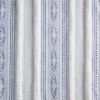 Poly Printed Curtain Panel with Tufted Stripe and Lining
