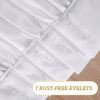 Single Shabby Elegance Ruffle Shower Curtain 72 x 36 inches