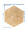 Hexagon Gold Yellow Beige marble, natural marble, for wall and floor, polished marble tile, natural stone