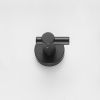 Round Base Wall Hanging Hook with Screws- Matte Black Hook; 2 Pack; for Entry Shoe Cabinet; Wardrobe Bathroom Bedroom Furniture Hardware