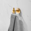 Round Base Wall Hanging Hook with Screws- Brushed Gold Hook; 2 Pack; for Entry Shoe Cabinet; Wardrobe Bathroom Bedroom Furniture Hardware