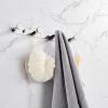 Towel Hook Bright Polishing 304 Stainless Steel Towel Robe Coat Rack Rows of Four Hooks Silver Bathroom Accessories for Home Storage Organization