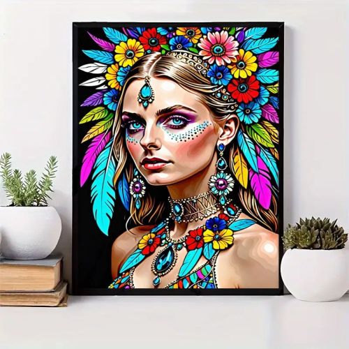 5DDIY Diamond Painting Set  Full Diamond Round Water Diamond Art