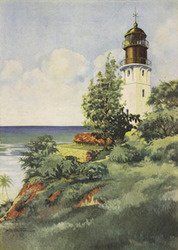 Lighthouse At Diamond Head-24x36 (Option: 2056~16x20_LI)