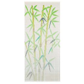 Insect Door Curtain Bamboo 35.4"x78.7" (Color: Multicolour)
