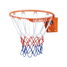 VEVOR Basketball Rim, Wall Door Mounted Basketball Hoop, Heavy Duty Q235 Basketball Flex Rim Goal Replacement with Net (Number of Springs in Basketball Hoop: 2, Type of Basketball Hoop: Separated)