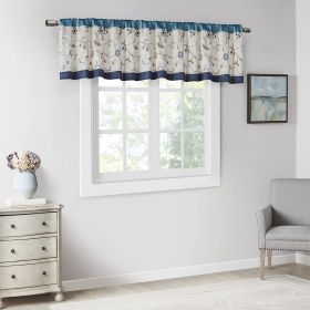 Embroidered Window Valance (Color: as Pic)