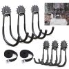 6-piece garage hook Heavy duty, utility steel garage storage hook, wall-mounted garage hook and organizer for organizing power tools, ladders