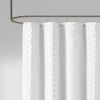 Woven Clipped Solid Shower Curtain