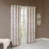 Printed Jacquard Grommet Top Total Blackout Curtain Panel (Only 1 Pc Panel)