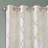 Fretwork Burnout Sheer Curtain Panel (Only 1 Pc Panel)