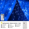 Curtain Icicle Lights Wedding Party LED Fairy Christmas Indoor Outdoor
