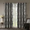 Ogee Knitted Jacquard Total Blackout Curtain Panel (Only 1 Pc Panel)